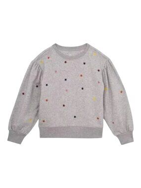 ag Adriano Goldschmied Girls' Leyla Embroidered Star Sweatshirt Great Cond - L